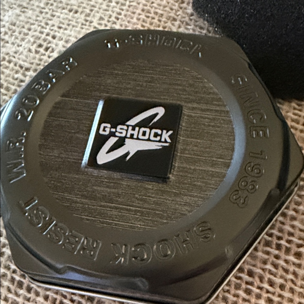 G-Shock Black Metal Watch Tin with Logo